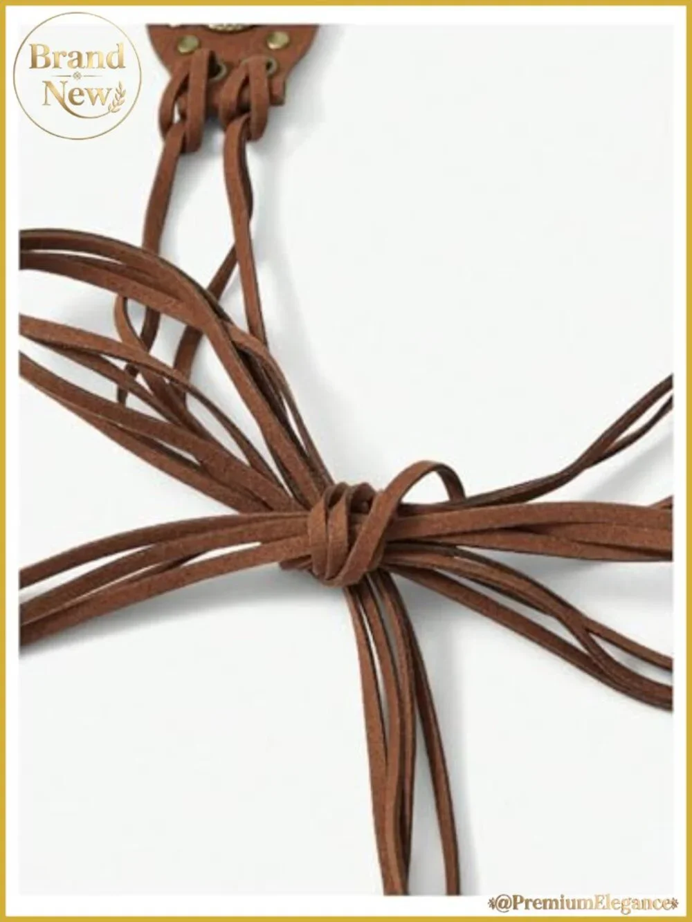 Suede Fringe Western Belt Studded Tie Waist Cincher
